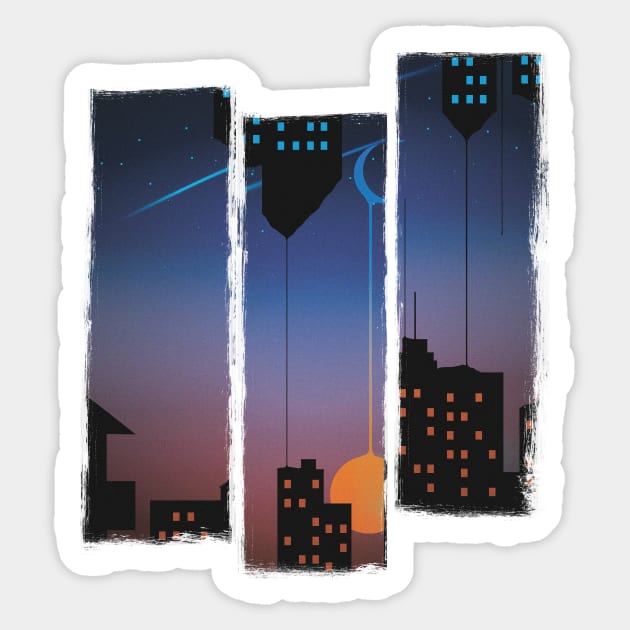 Nightfall Sticker by Trashy_design